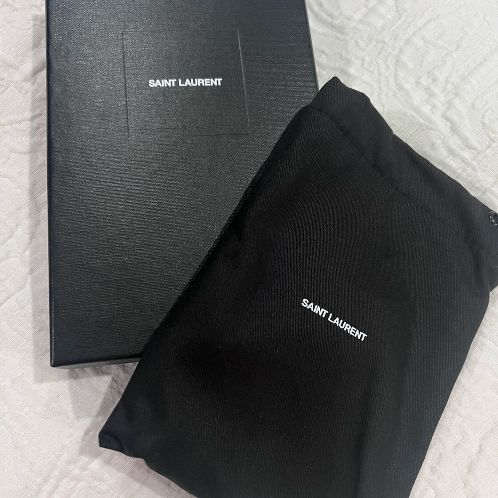 Saint Laurent Black Dust Bag and Box